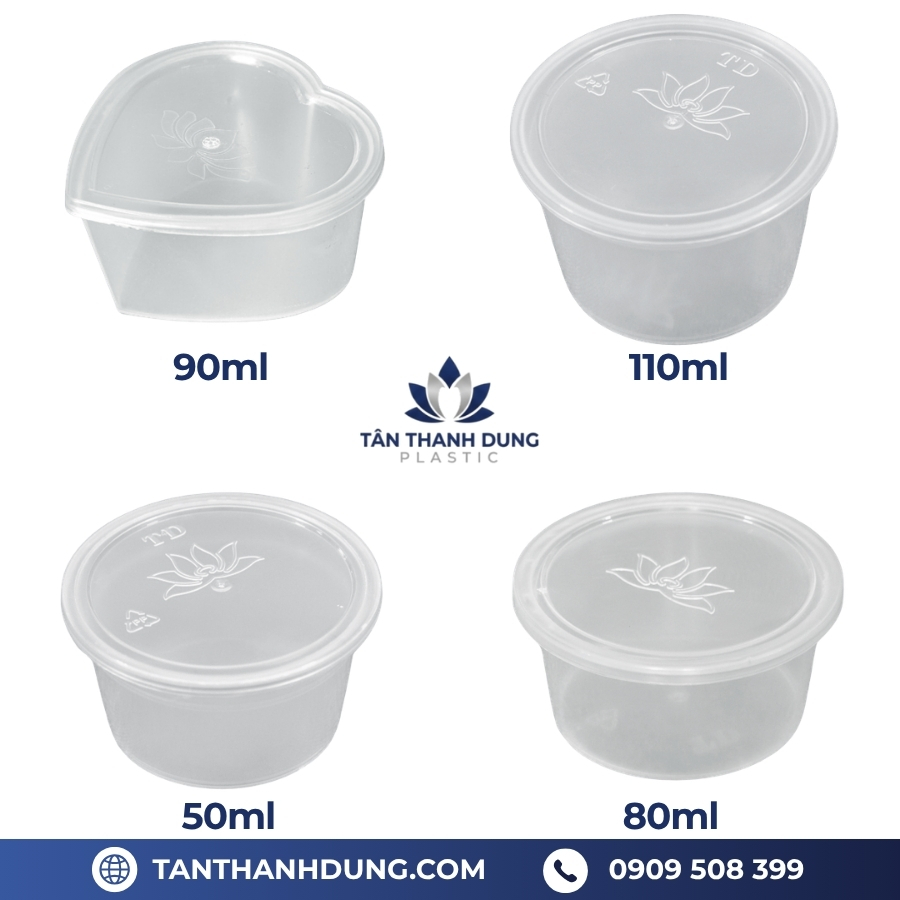 Hộp bánh flan Thanh Dung làm bằng nhựa PP nguyên sinh 100%