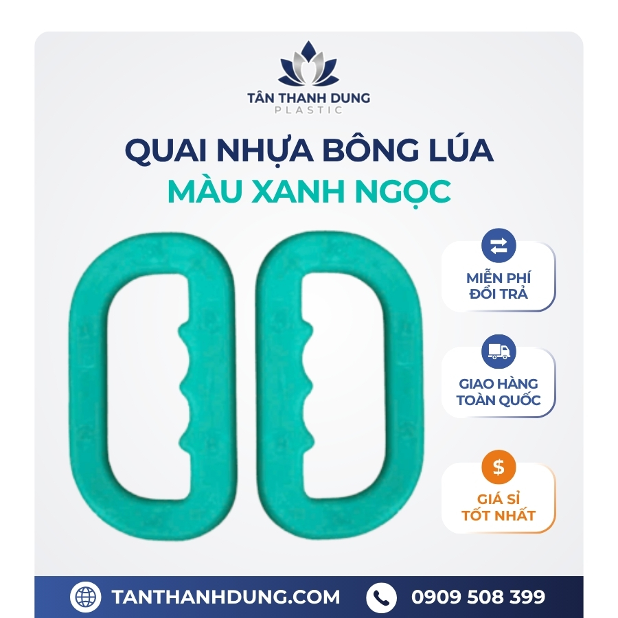 Quai nhựa bông lúa làm bằng nhựa nguyên sinh 100%